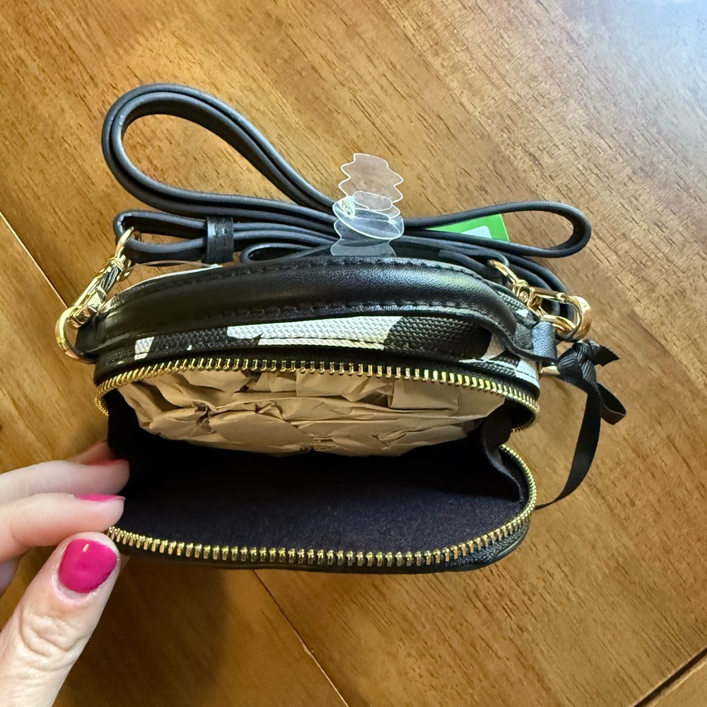 NWT Classic Rose Mini Crossbody Bag - kate spade new york x Target Black/White - Picture 9 of 12